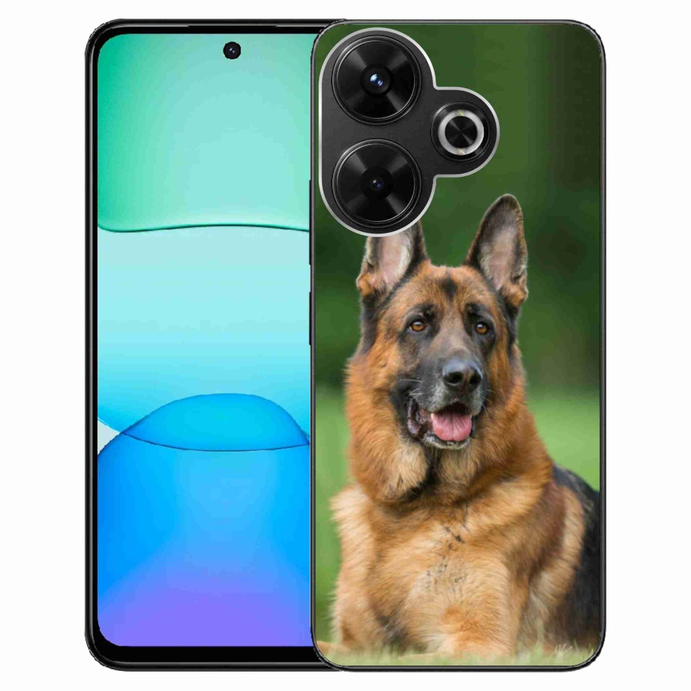 Gél borítás mmCase a Xiaomi Redmi 13 4G/Poco M6 4G - Német juhászkutya számára