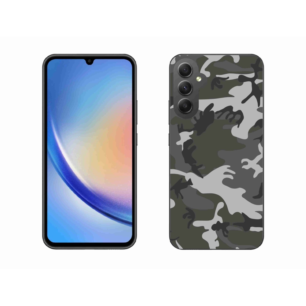 Gél védőhuzat mmCase Samsung Galaxy A34 5G - terepszínű mintázatú tokhoz