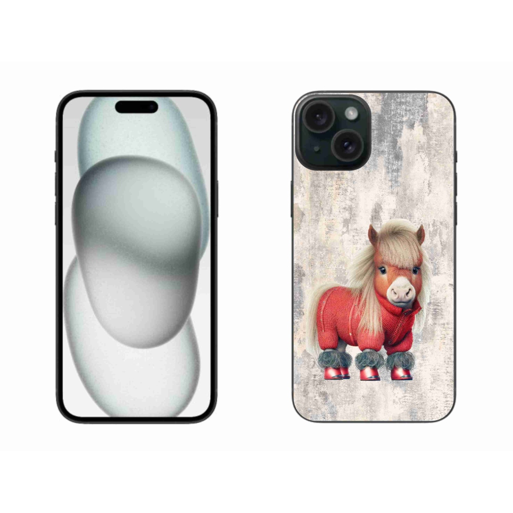 Gél borítás mmCase iPhone 15 Plus készülékhez - póni pulóverben