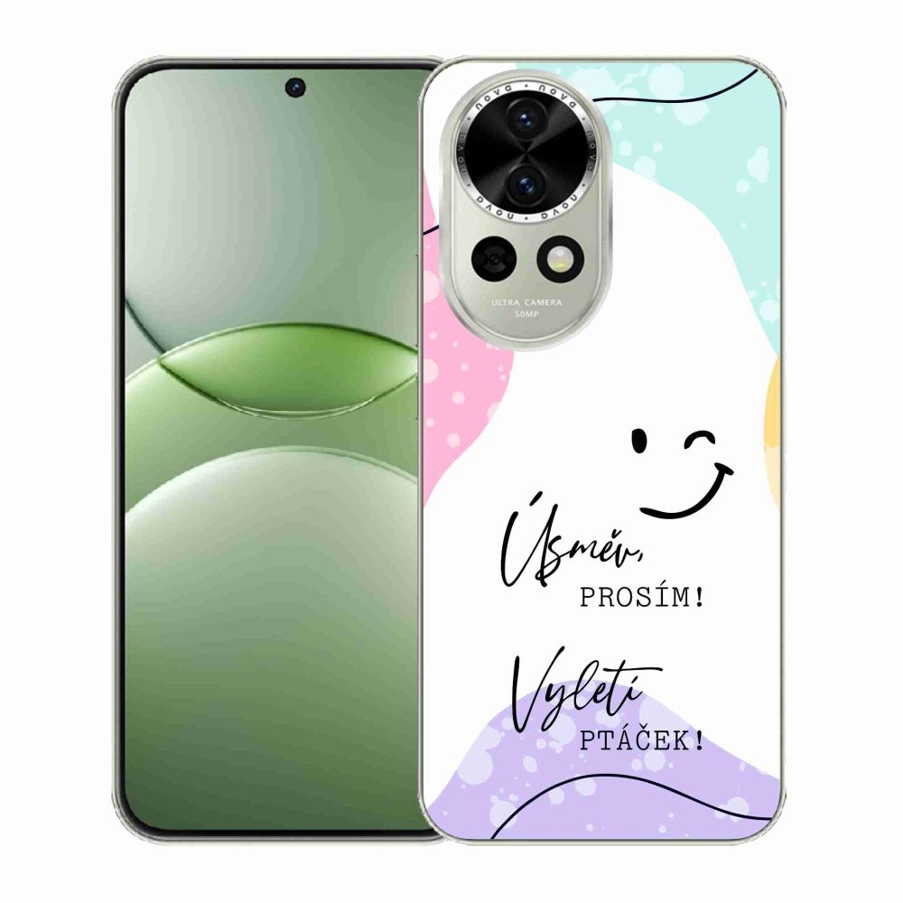 Gél borító mmCase a Huawei Nova 13 5G készülékhez - vicces szöveg 4 fehér háttérrel