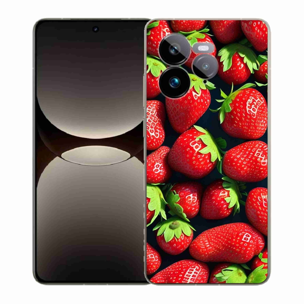 Gél borítás mmCase a Realme GT 7 Pro 5G készülékhez - eper