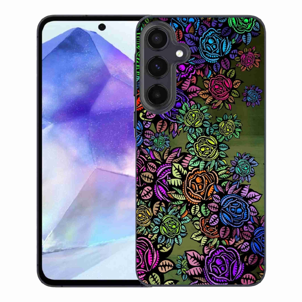 Gél borító mmCase Samsung Galaxy A55 5G - virágok 6