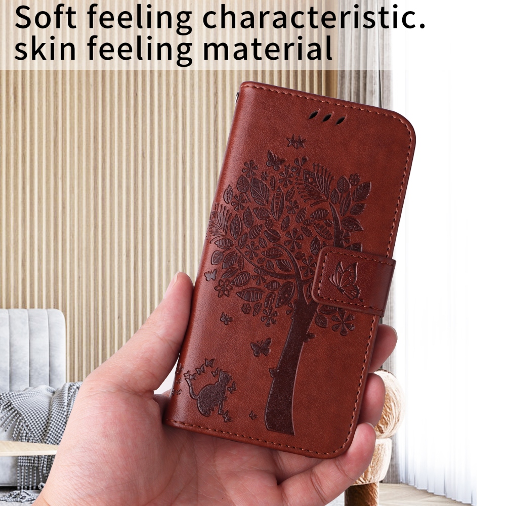 Fák könyve tok Xiaomi Poco F7 5G-hez - barna