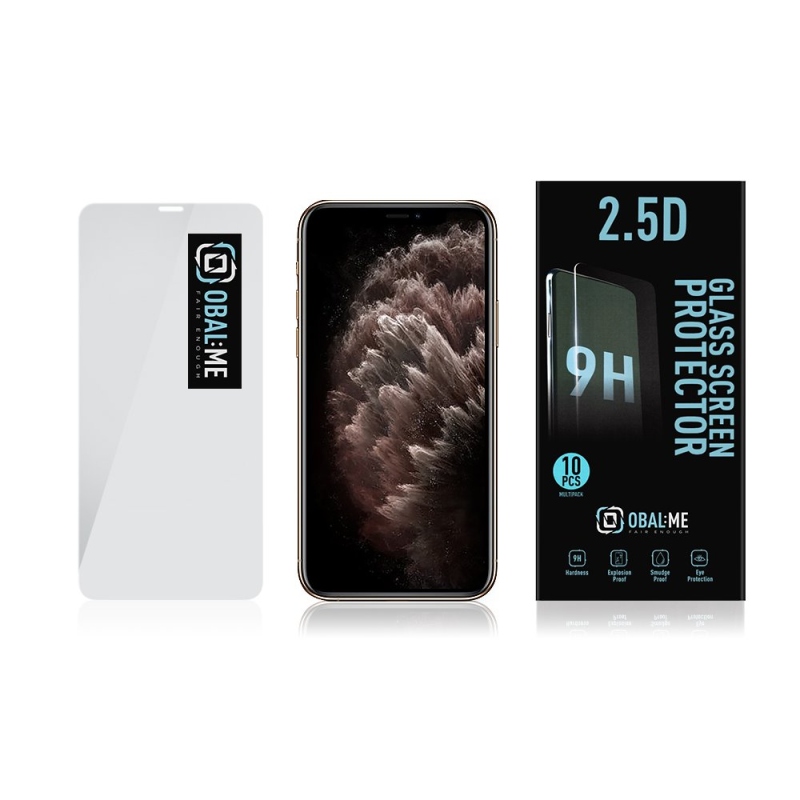 CSOMAG:ME Multipack 2.5D edzett üveg Apple iPhone 11 Pro/ XS/X Clear (10db)