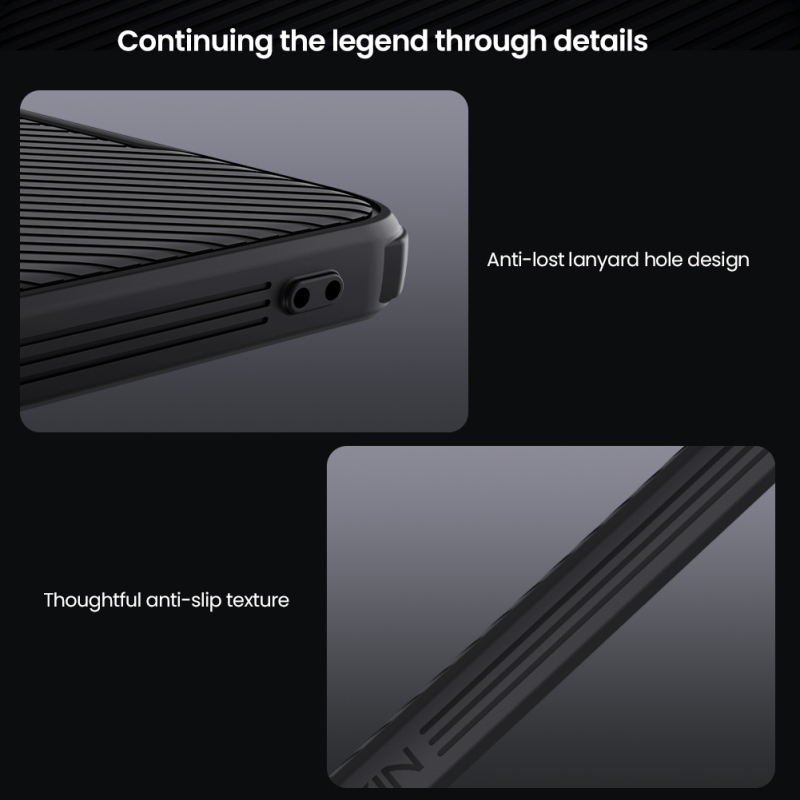 Nillkin CamShield PRO mágneses hátlap a Poco X7 Pro 5G számára Fekete