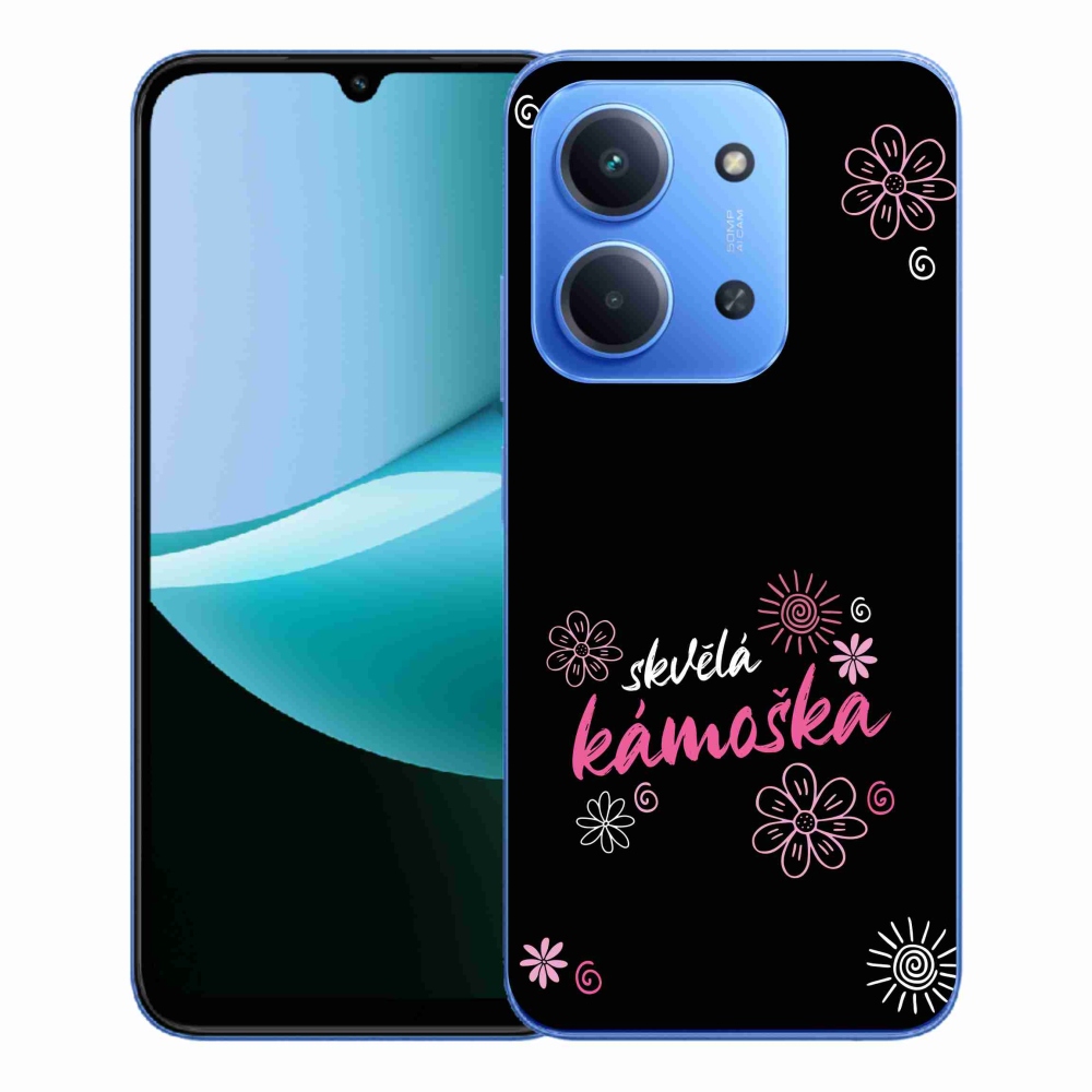 Gél borító mmCase a Xiaomi Redmi 15C 4G/5G (173mm) - nagyszerű barát fekete háttérrel