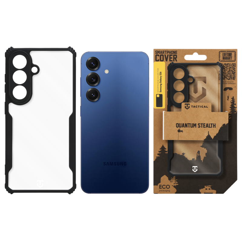 Tactical Quantum Stealth Cover for Samsung Galaxy S26 Clear/Black (átlátszó/fekete)