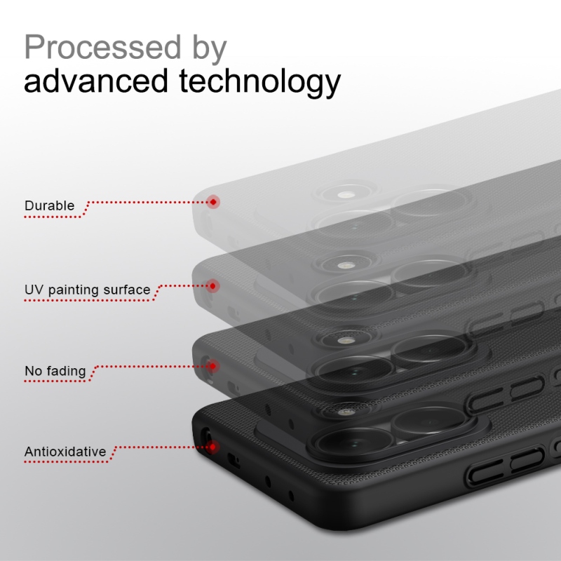 Nillkin Super Frosted Back Cover for Xiaomi Redmi Note 14 5G Peacock Blue páva kék