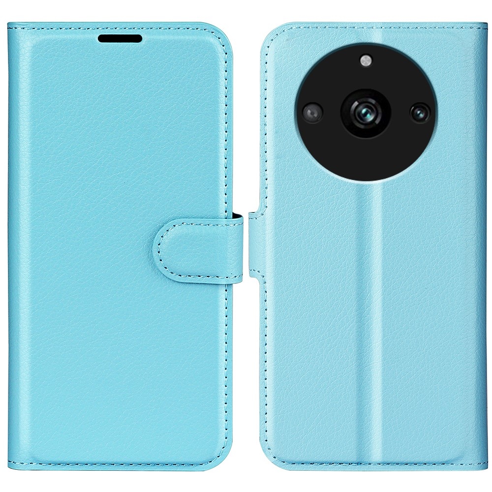 Litchi könyvtáska a Realme 11 Pro 5G/11 Pro+ 5G modellhez - kék