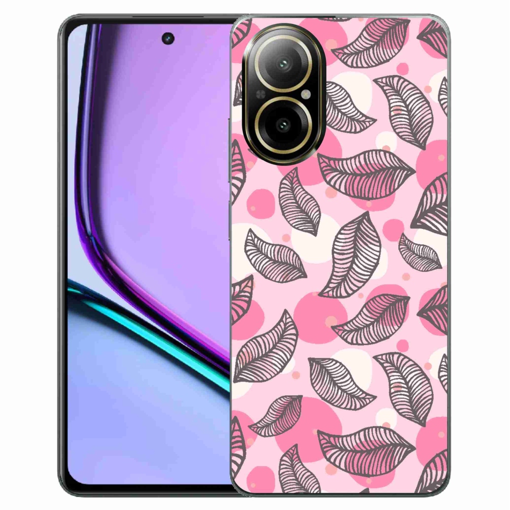 Gél borító mmCase a Realme C67 készülékhez - rajzfilmes hulló levelek