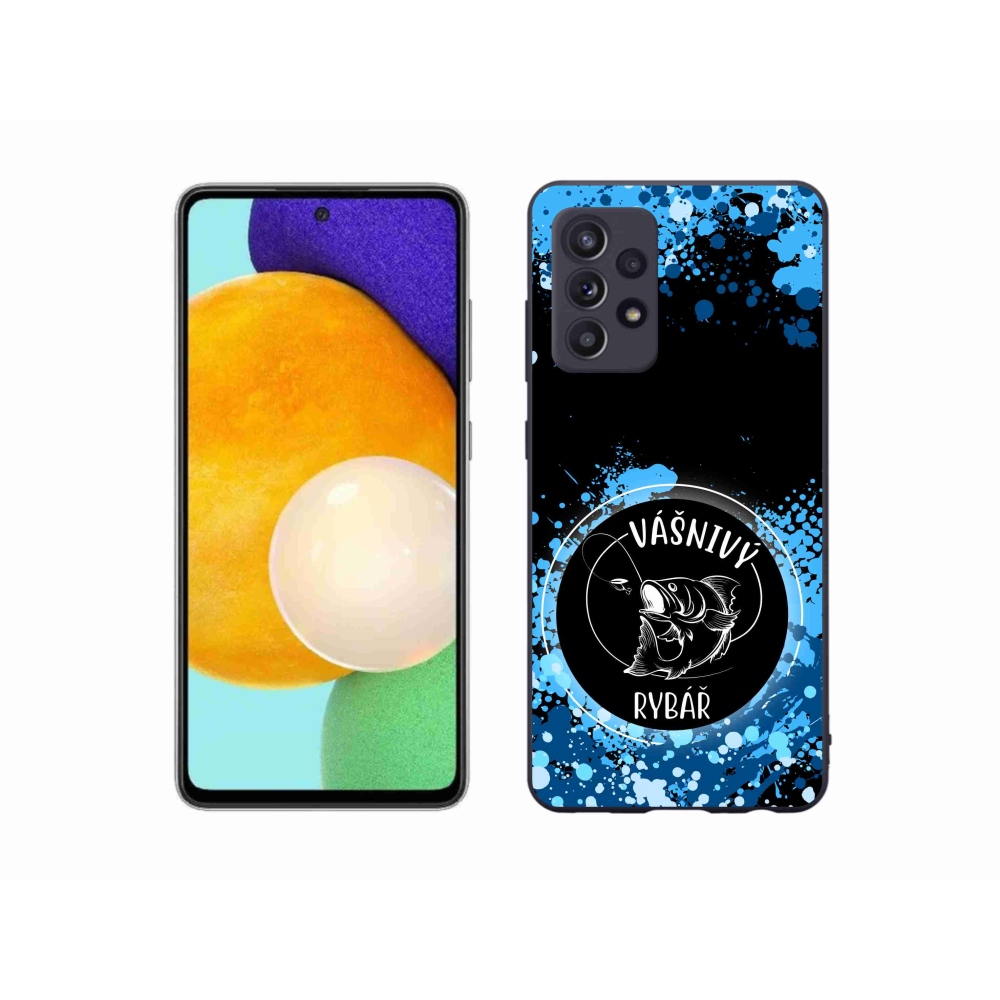 Gél borítás mmCase Samsung Galaxy A52/A52 5G - szenvedélyes halász fekete háttérrel