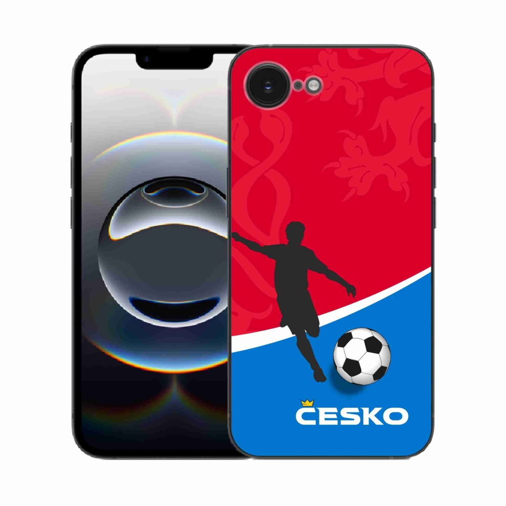 Gél borítás mmCase iPhone 16e készülékhez - futball Csehország