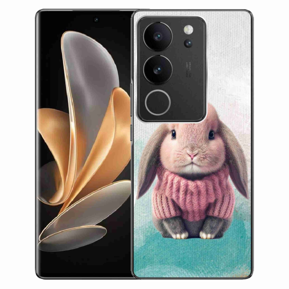 Zselés borítás mmCase a Vivo V29 5G-hez - nyúl pulóverben
