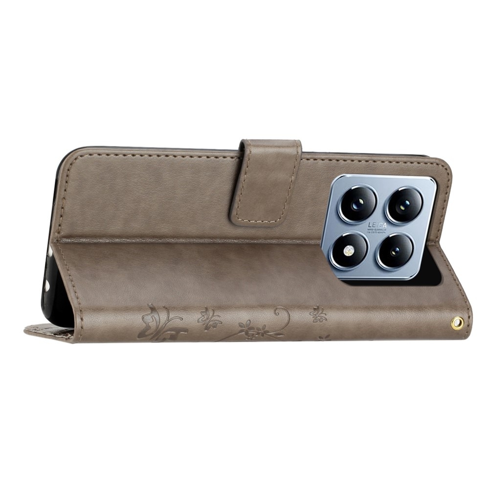 Virágok könyve tok Xiaomi 14T Pro - szürke