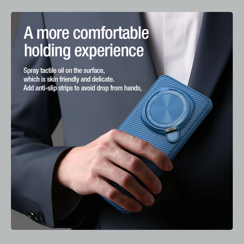 Nillkin CamShield támasz hátsó borítás Honor Magic 6 Pro fekete színű készülékhez