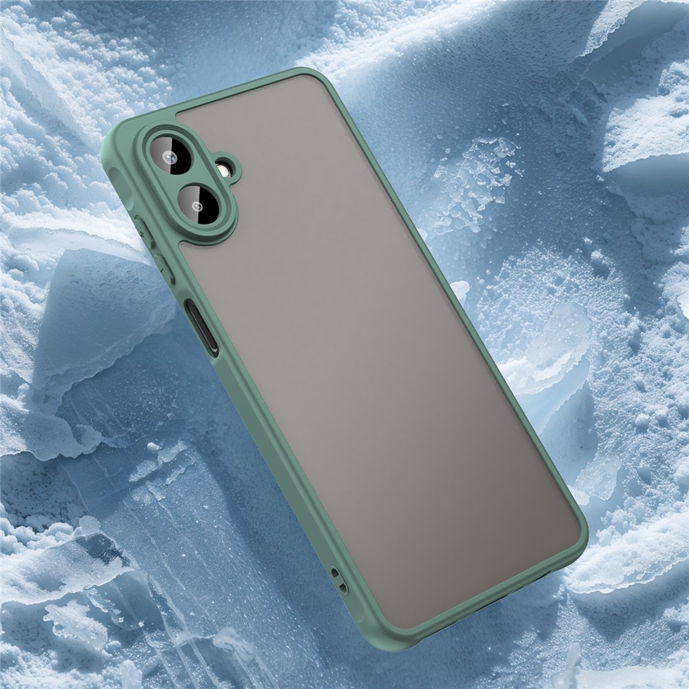 Zselés tok kemény hátlappal Samsung Galaxy A07 4G - zöld