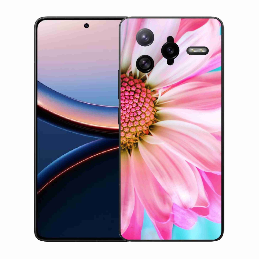 Gél borítás mmCase a Xiaomi Poco F7 Ultra számára - rózsaszín virág