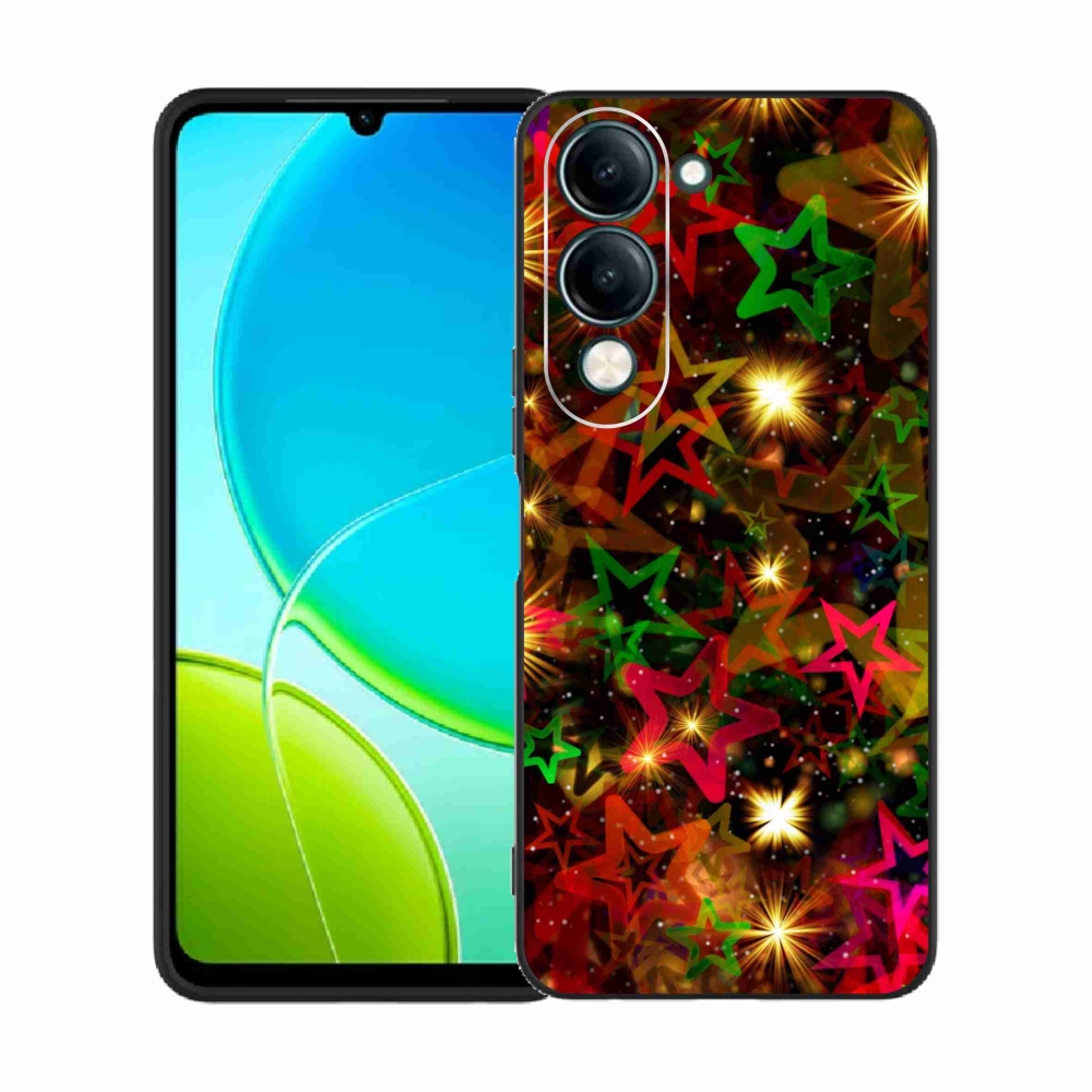 Gél borító mmCase a Vivo Y29s 5G-hez - színes csillagok