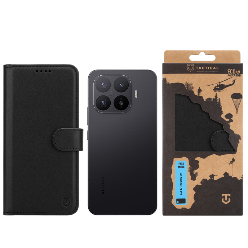 Tactical Field Notes a Xiaomi 17T Pro-hoz, fekete