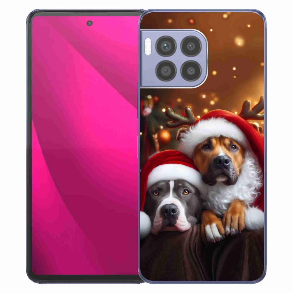 Zselés borítás mmCase a T-Mobile T Phone 2 Pro készülékhez - Karácsonyi kutyák