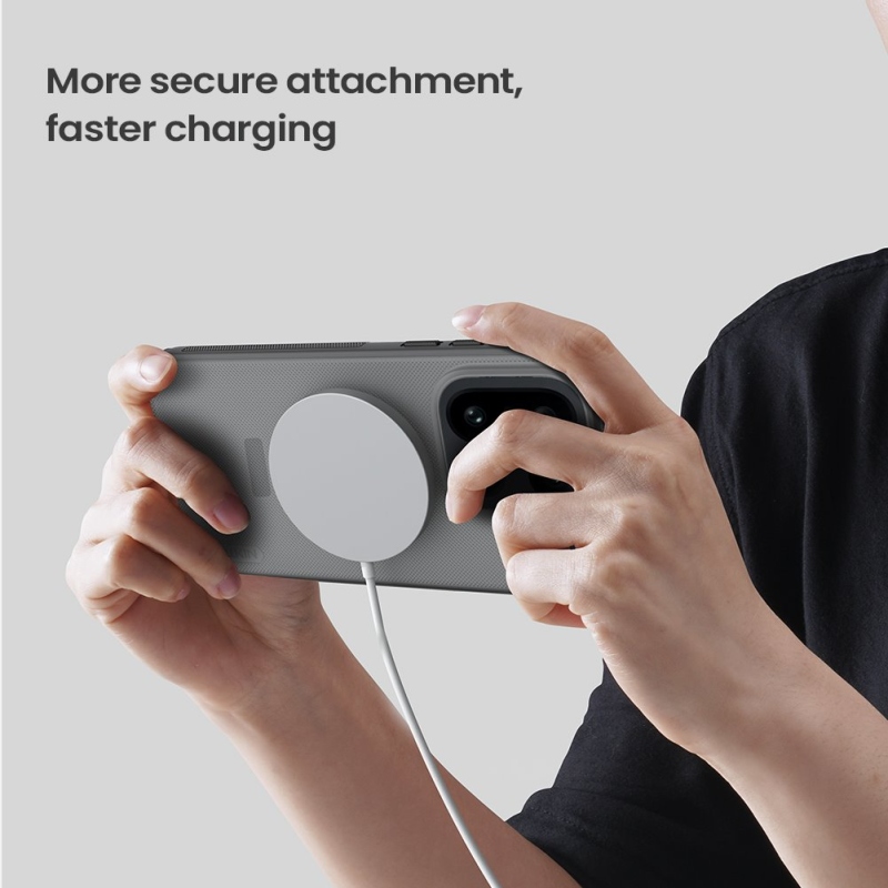 Nillkin Super Frosted PRO mágneses hátlap OnePlus 15-hez átlátszó fekete