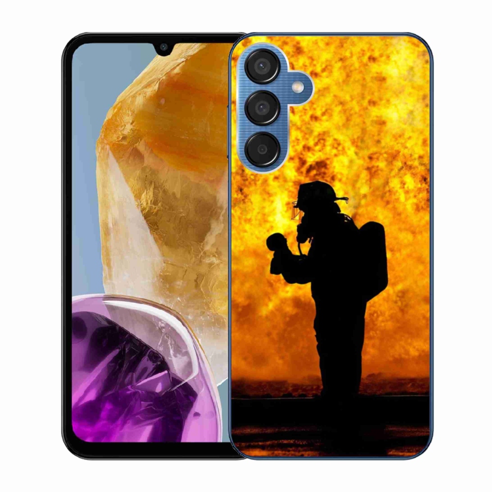 Gél borító mmCase Samsung Galaxy M15 5G - tűzoltóhoz