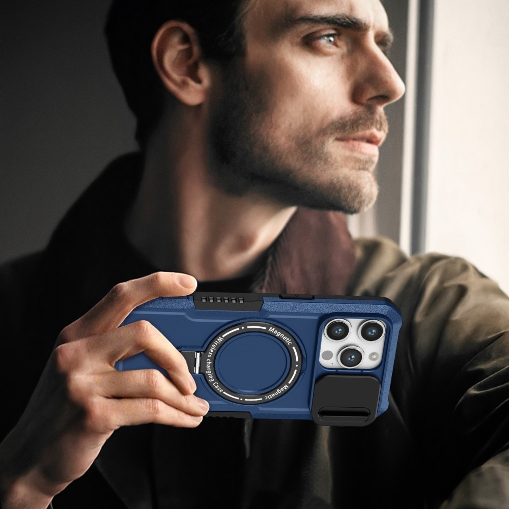 Katonai strapabíró védőburkolat MagSafe-vel iPhone 14 Pro Max készülékhez - sötétkék