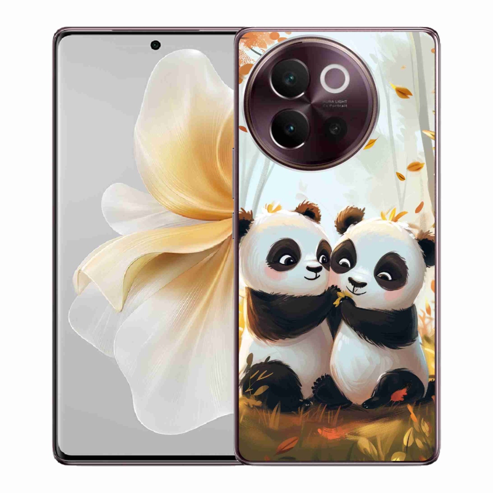 Gél borítás mmCase a Vivo V40 Lite 5G-n - pandák