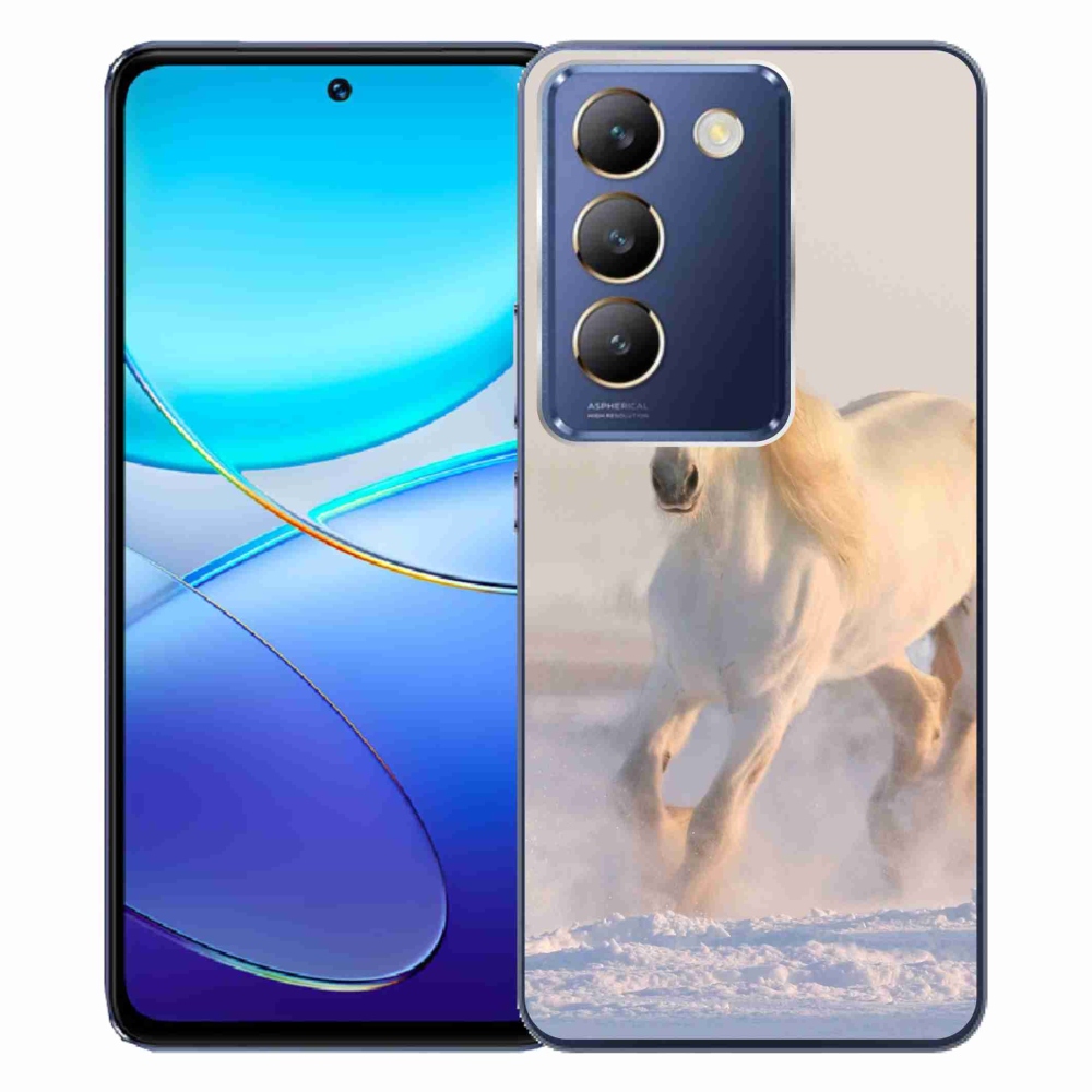 Gél tok mmCase a Vivo V40 SE 4G/5G-hez - ló a hóban