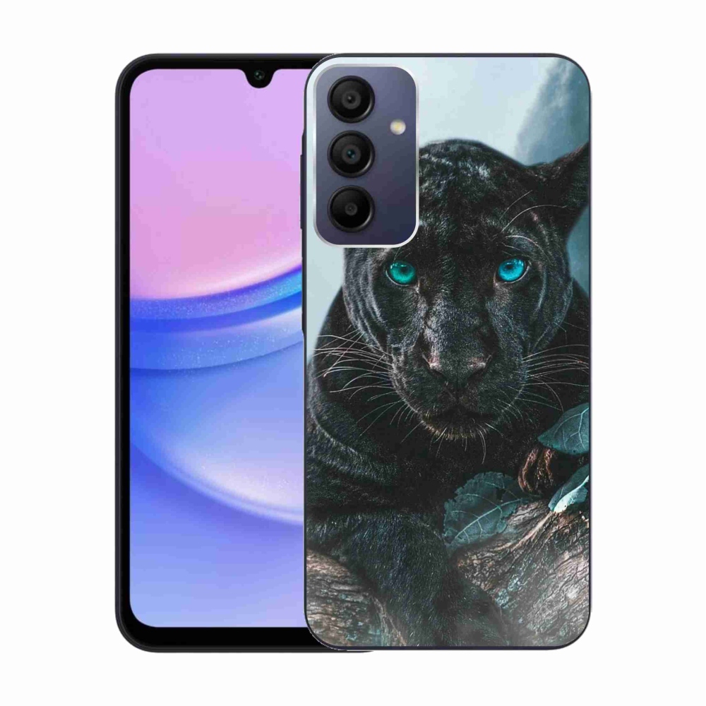 Zselés borítás mmCase Samsung Galaxy A15 4G/5G - fekete párduc