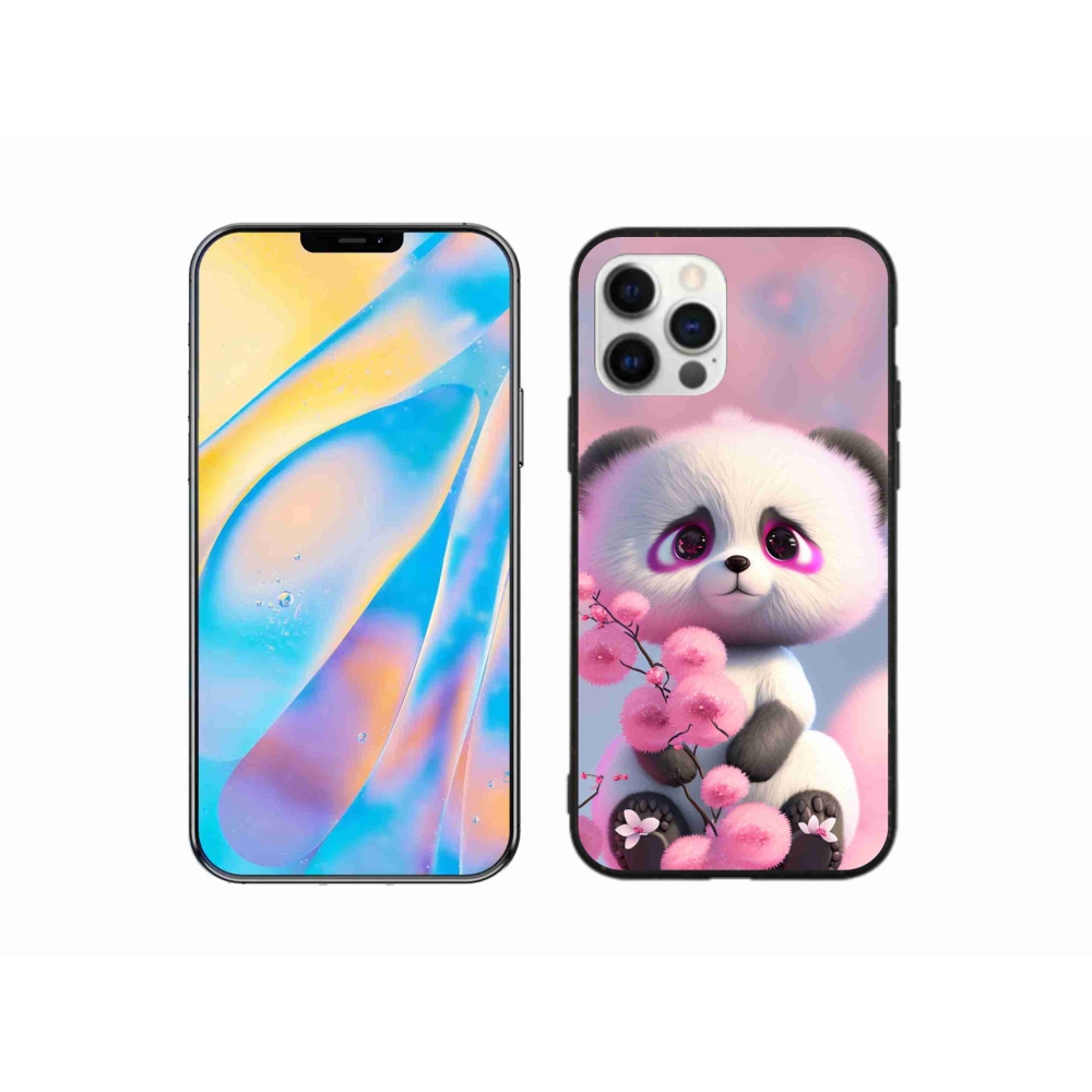 Gél borítás mmCase iPhone 12 Pro készülékhez - aranyos panda 1