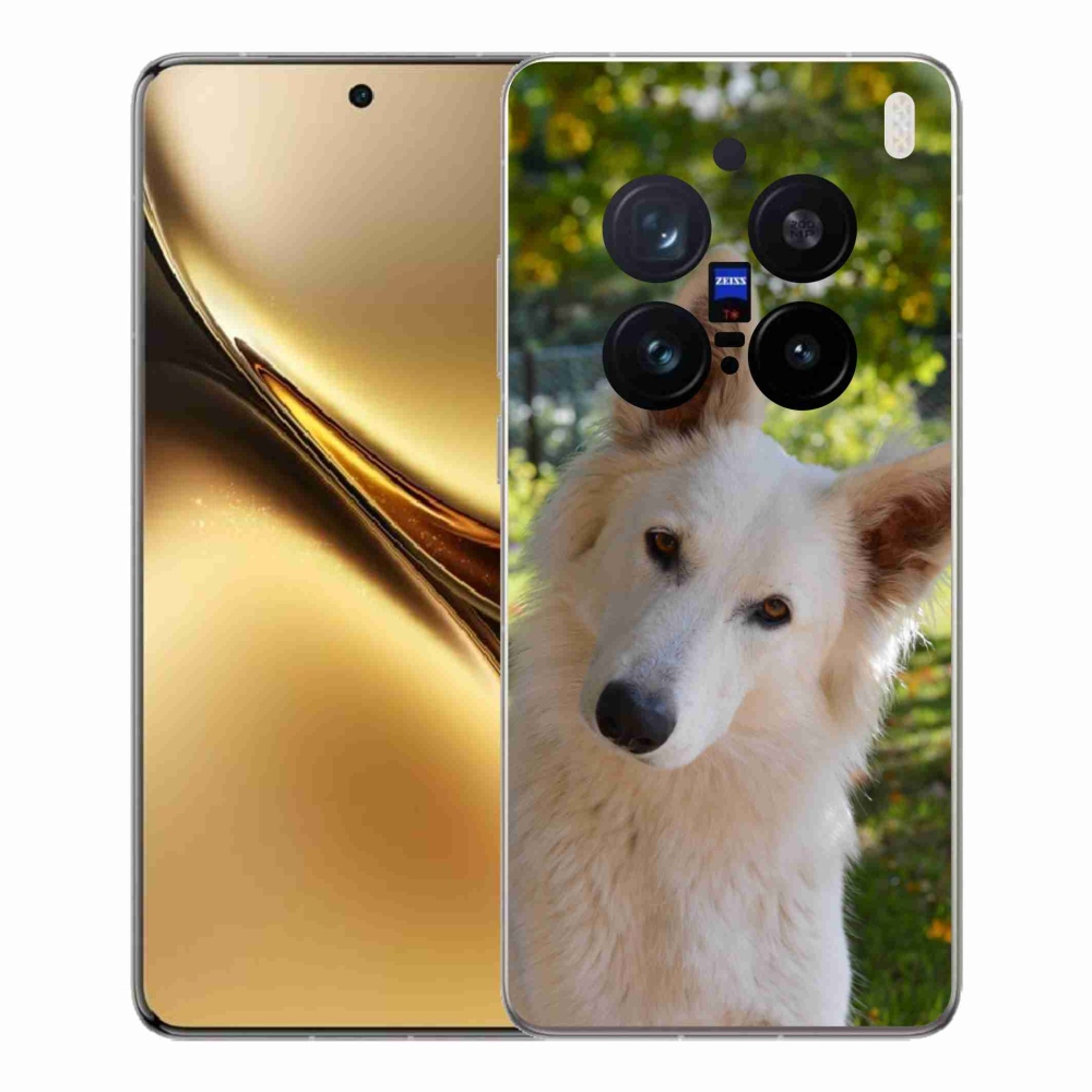 Gél védőburkolat mmCase a Vivo X200 Pro 5G készülékhez - Fehér svájci juhász 1