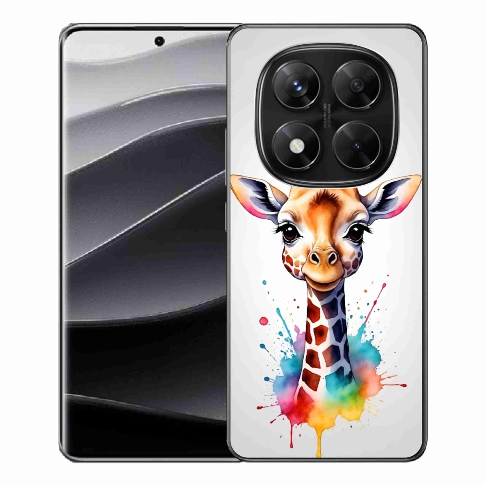 Gél borítás mmCase a Xiaomi Redmi Note 14 Pro 5G/Poco X7 5G - zsiráf 1