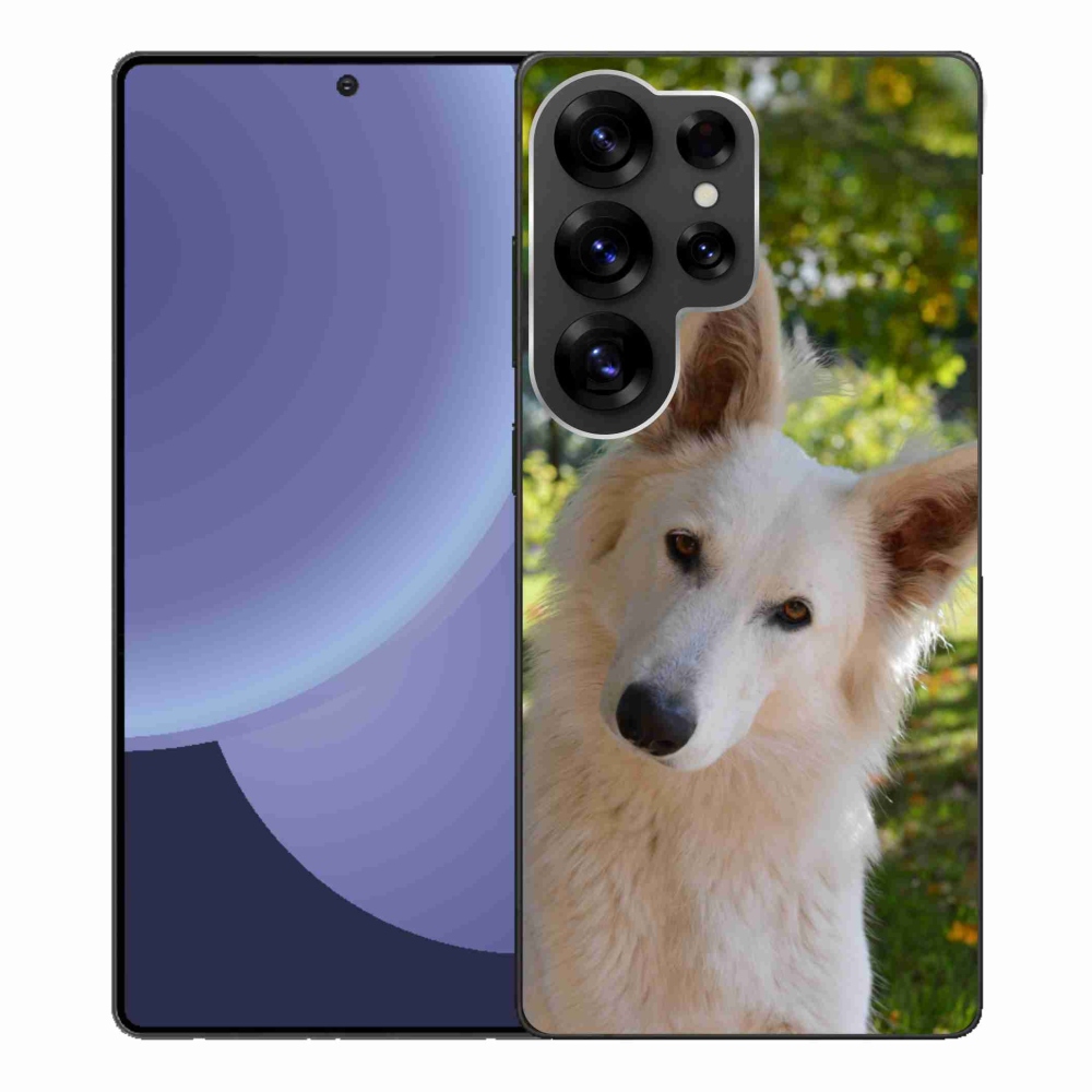 Zselés borítás mmCase Samsung Galaxy S25 Ultra - fehér Svájci juhász 1