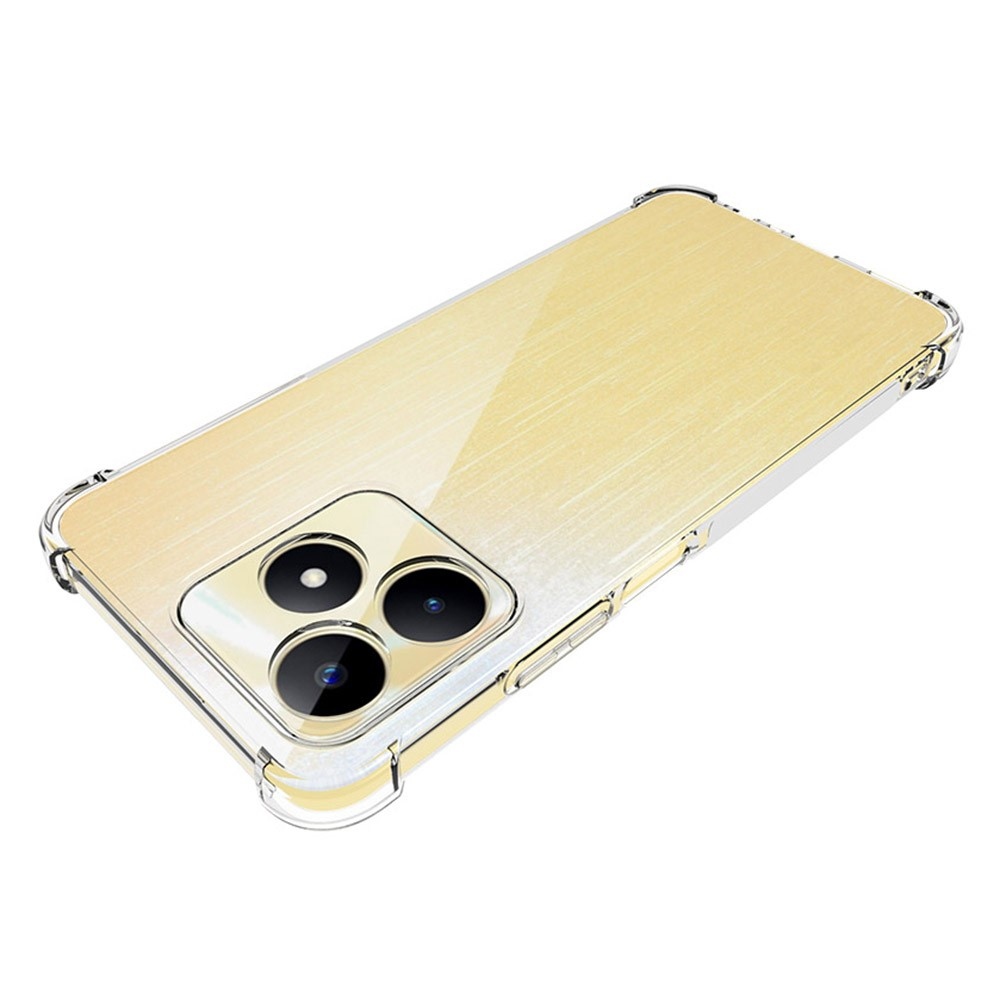 Átlátszó zselés tok megerősített sarkokkal a Realme C51/C53 készülékhez - átlátszó