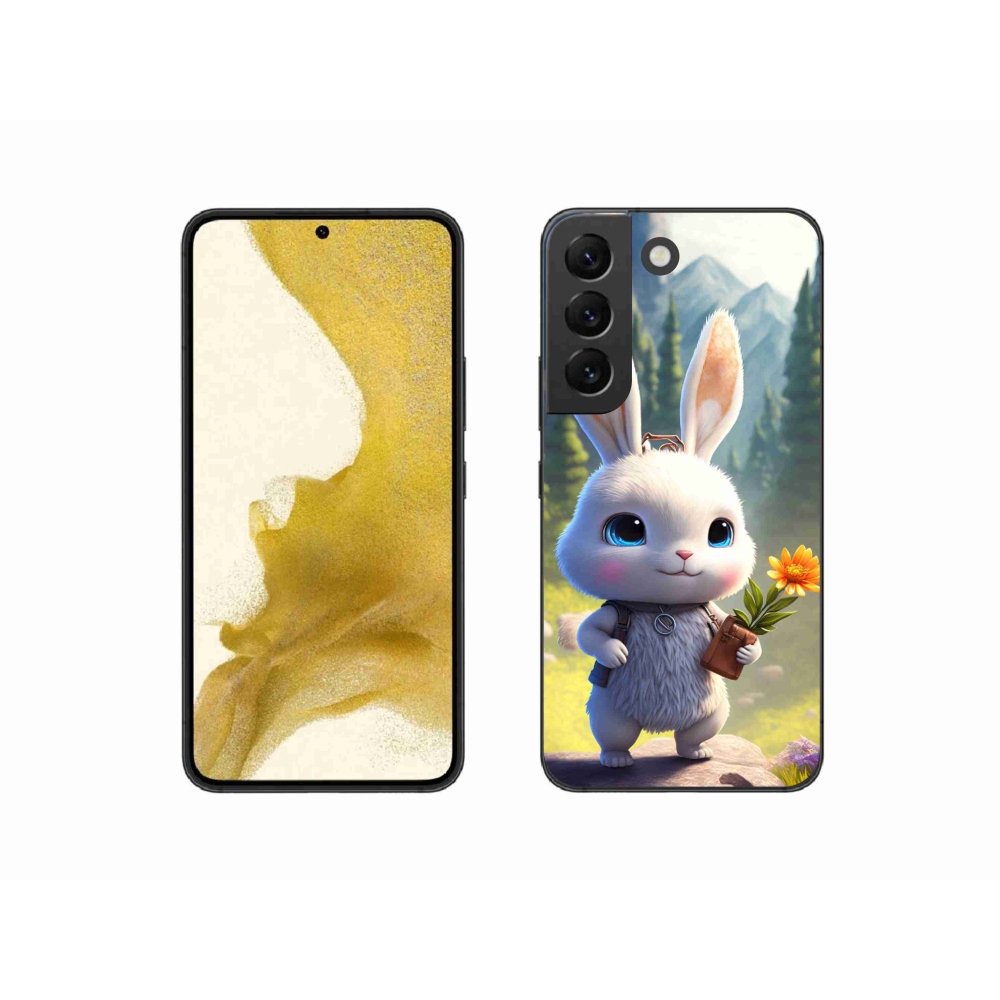 Zselés borítás mmCase Samsung Galaxy S22 5G - aranyos nyuszi