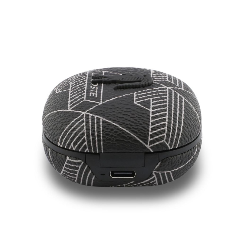 Lacoste Monogram Blend ANC/ENC TWS vezeték nélküli fülhallgató, fekete