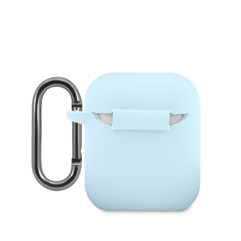 Lacoste Liquid szilikon fényes nyomtatású logó tok AirPods 1/2 kékhez