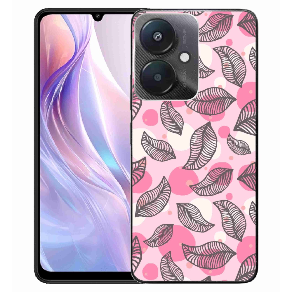 Gél borító mmCase a Xiaomi Redmi 13C 5G-hez - rajzfilmes hulló levelek