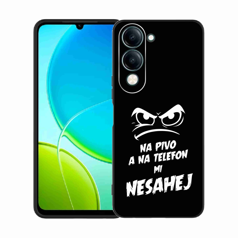 Gél borító mmCase a Vivo Y29s 5G - sör motívum 2 fekete háttérrel