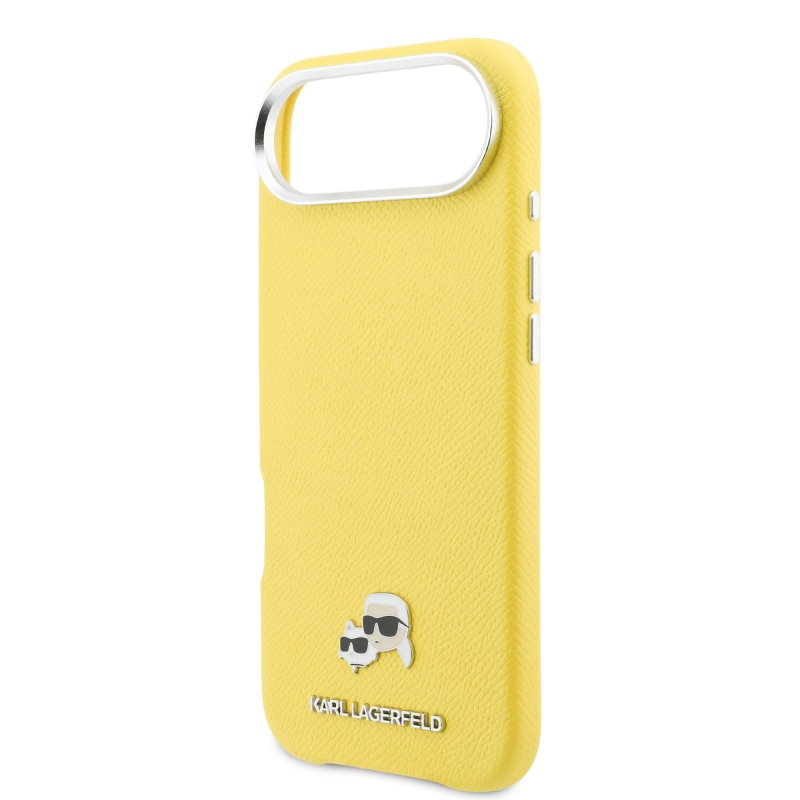 Karl Lagerfeld PU Karl és Choupette fejek Tű MagSafe hátlap iPhone Air Sárga