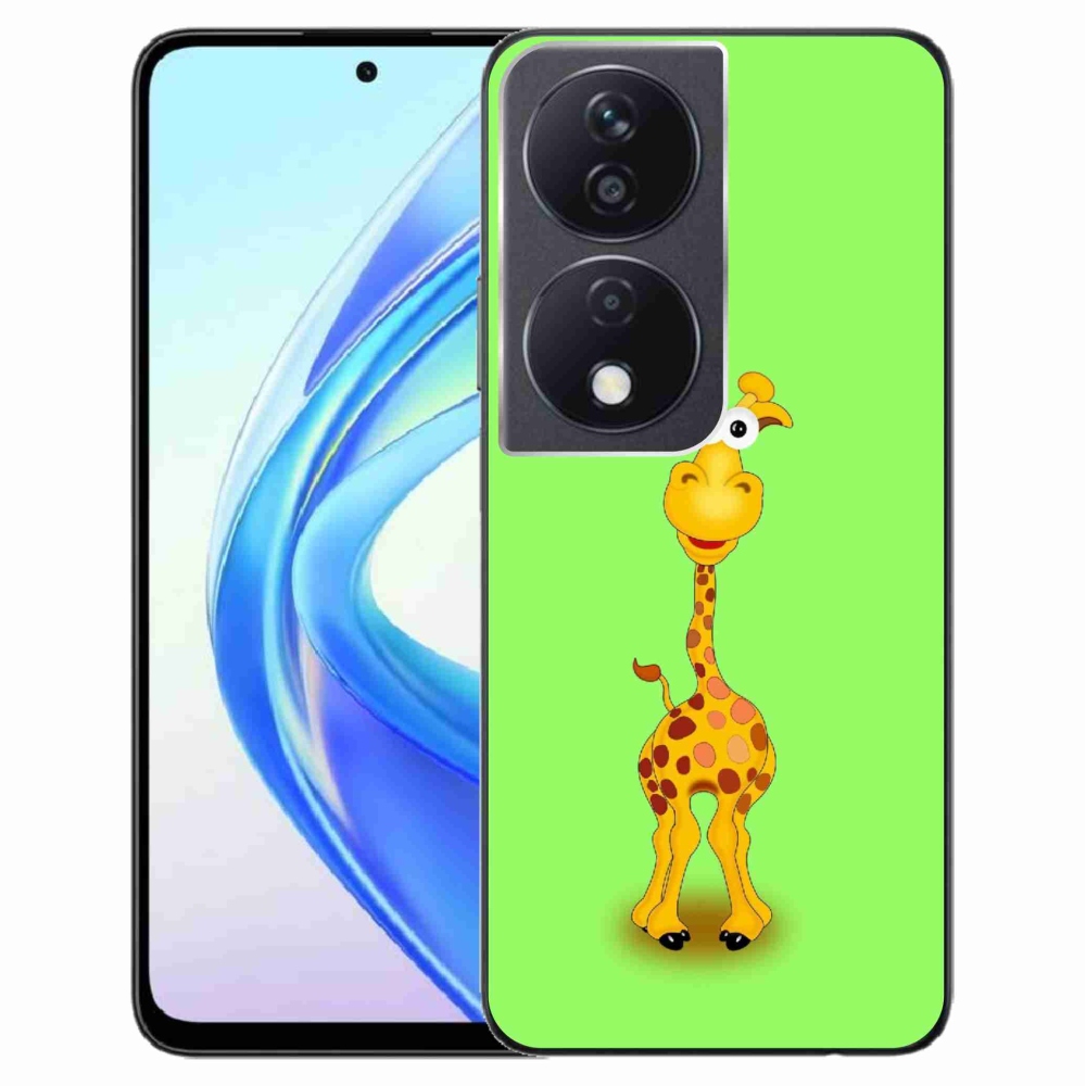 Zselés borítás mmCase a Honor X7b/Honor 90 Smart készülékhez - rajzfilm zsiráf
