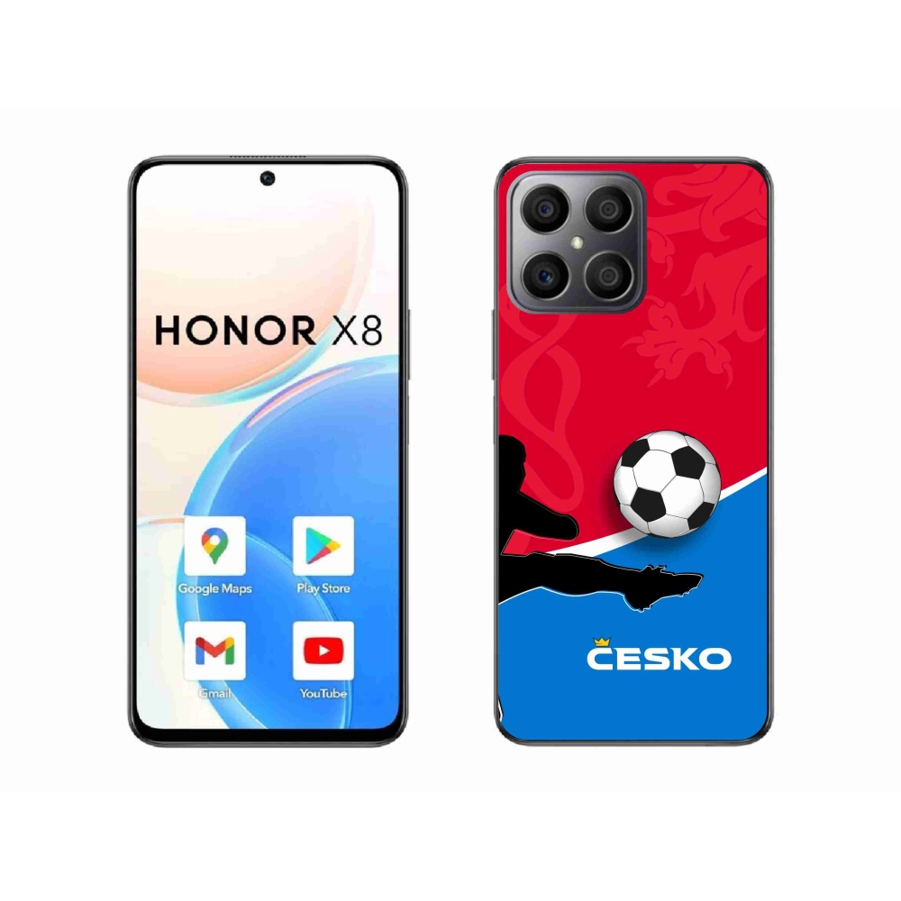 Gél borítás mmCase a Honor X8 4G-hez - futball Csehország 2