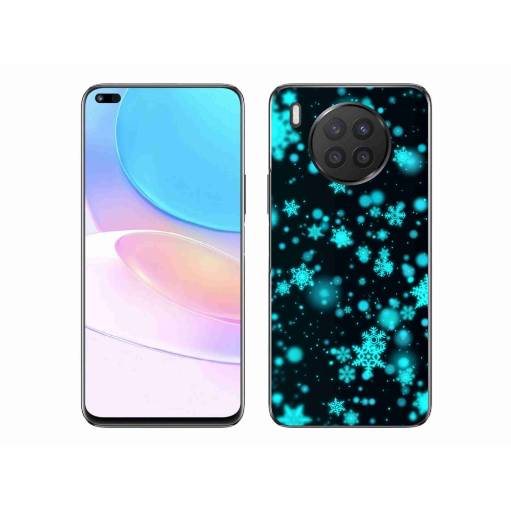 Gél borító mmCase a Huawei Nova 8i készülékhez - hópelyhek 1