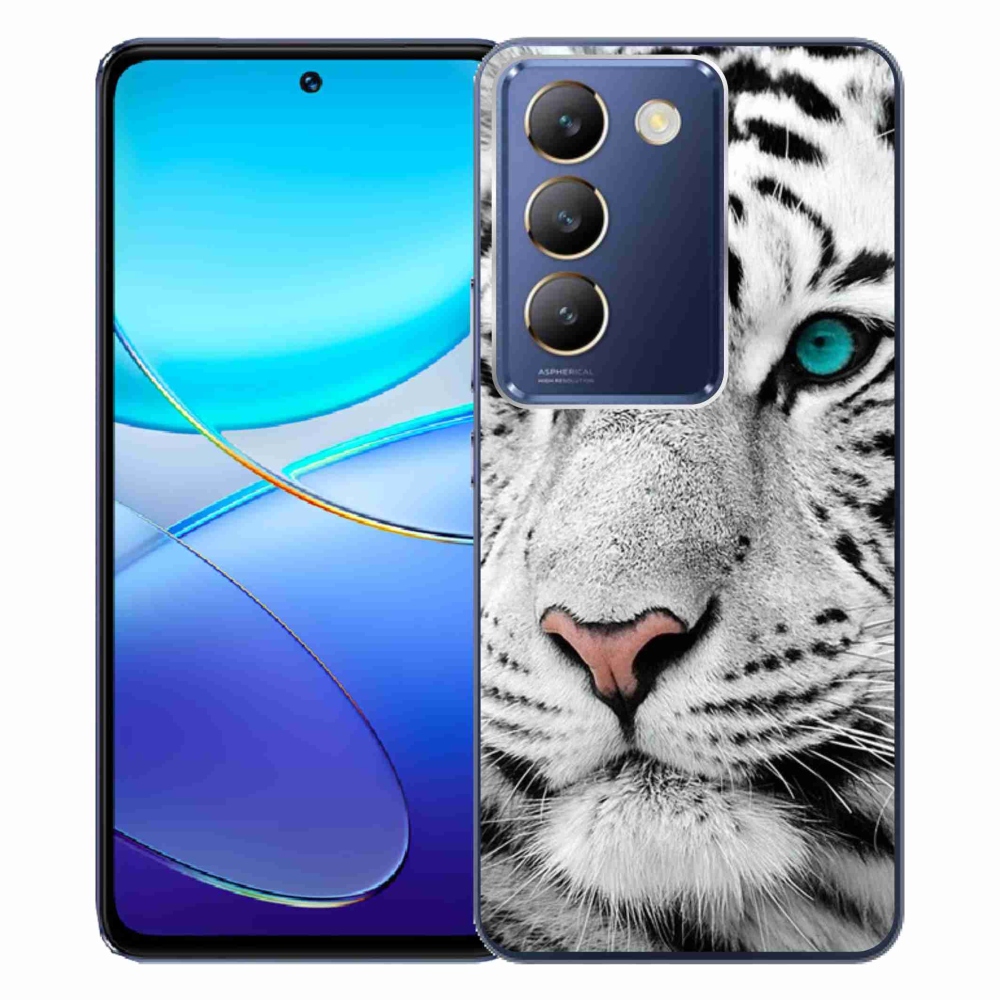 Gél borítás mmCase a Vivo V40 SE 4G/5G készülékhez - fehér tigris