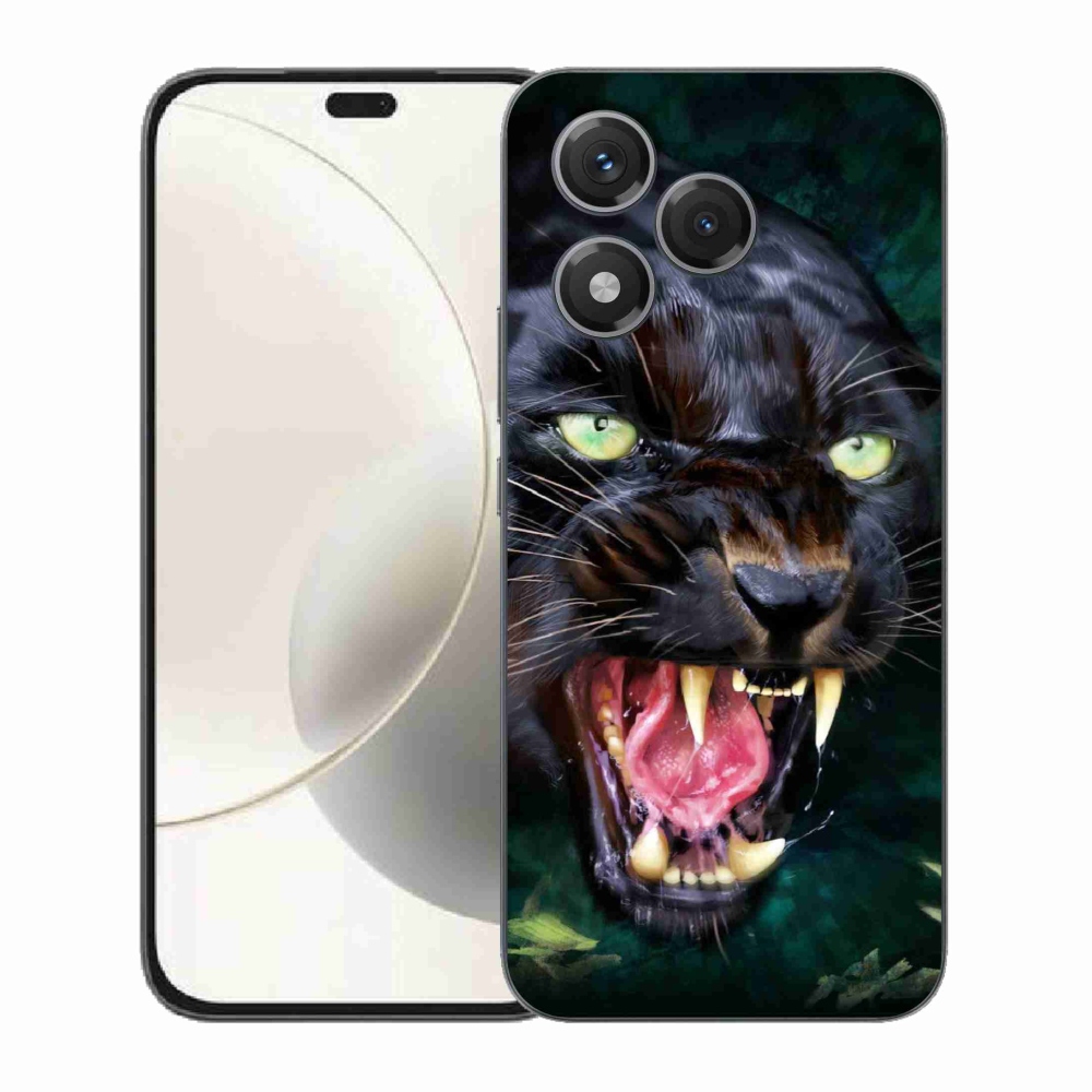 Zselés borítás mmCase a Honor 400 Lite-hoz - dühös fekete párduc