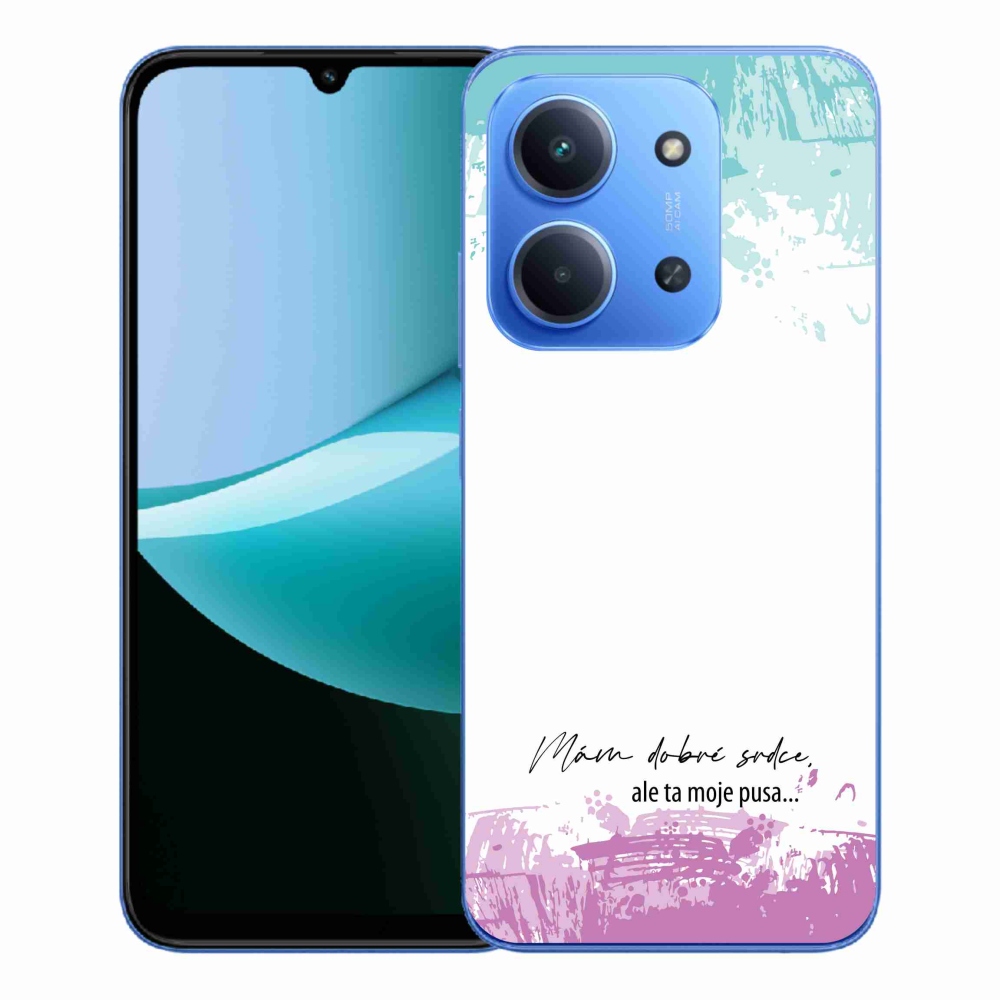 Gél borító mmCase a Xiaomi Redmi 15C 4G/5G (173mm) - vicces szöveg 3 fehér háttérrel