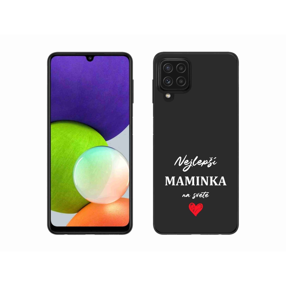 Gél borítás mmCase Samsung Galaxy A22 4G - legjobb anya 1 fekete háttér