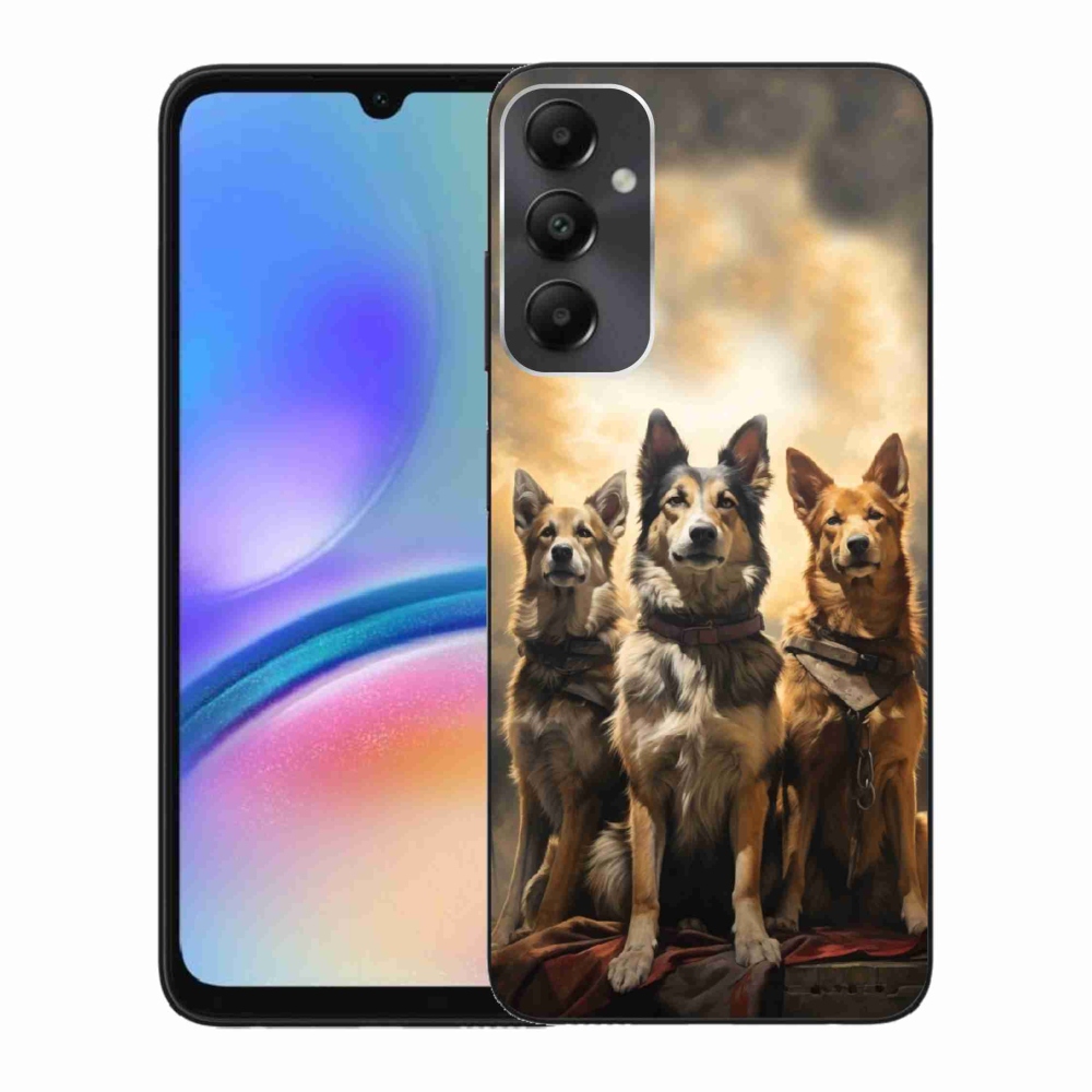 Zselés borítás mmCase Samsung Galaxy A05s készülékhez - három kutya
