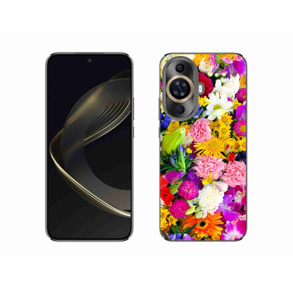 Gél borítás mmCase a Huawei Nova 11 - virágok 12 számára